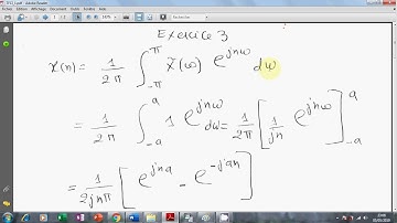 Vidéo 4   Traitement des signaux numérique   Transformee de fourier inverse d un signal discret