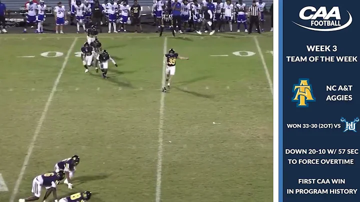 2025 CAA Football Team of the Week: NC A&T Aggies