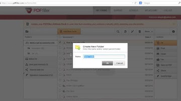 How to Create a Folder on PDFfiller