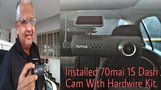 70mai Smart Dash Cam 1S | Installation Procedure With Hard Wire Kit | DIY | vishalsvlog