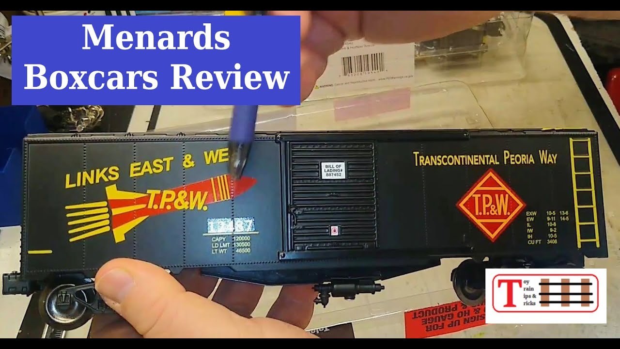 Menards TP&W and D&H Boxcar Review & Running Nice for the Price! YouTube