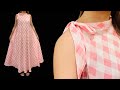 🌹 You don't have to be a tailor to sew this dress | cutting and sewing dress this way is easy