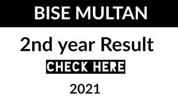 BISE Multan 2nd year result 2021 | Multan board 2nd year result 2021