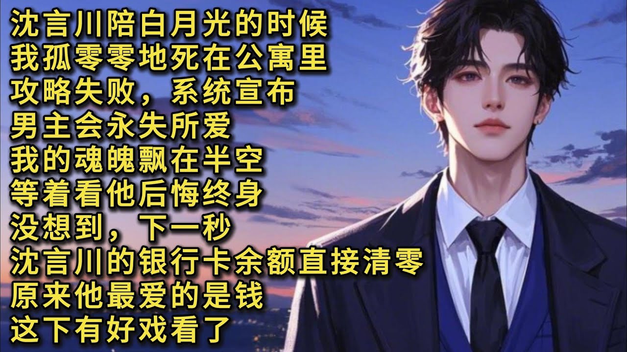 《永失所爱》沈言川陪白月光的时候，我孤零零地死在公寓里。攻略失败，系统宣布，男主会永失所爱。