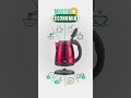 🔥 Chaleira Elétrica Inox 1.8L – Ferve em - de 5 Minutos! Praticidade e Estilo na Cozinha 🔥
