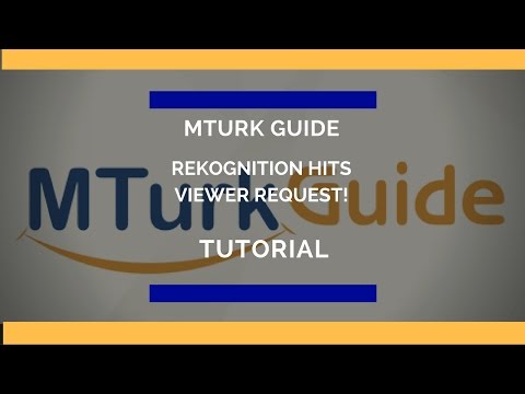 MTurk Guide Tutorial Rekognition Requester