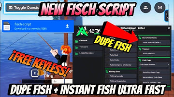 [UPD] KEYLESS New Fisch Script BEST DUPE + FAST AUTO FISH Auto Sell, Auto Cast, Auto Shake,Much More