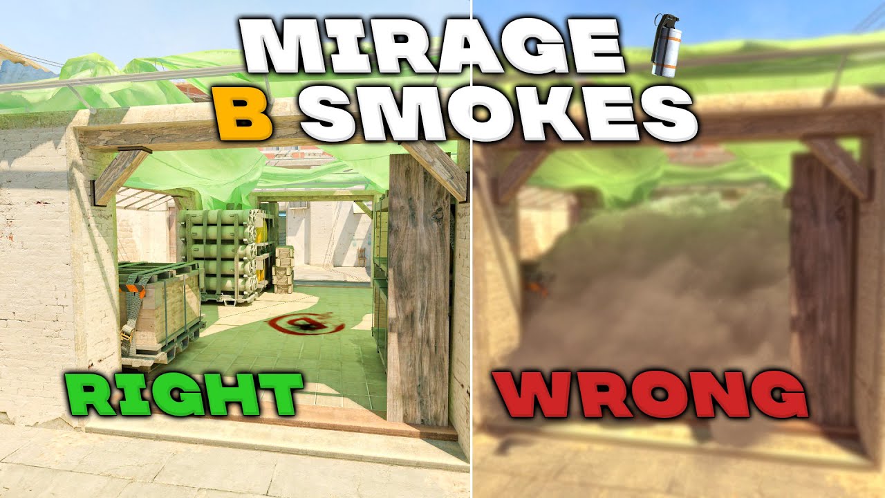 Best Mirage B-Site Smokes You MUST Know in CS2 - YouTube
