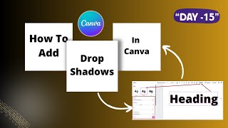 Day 15: Drop Shadow Text in Canva | Make Text POP Instantly!
