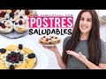 Recetas de postres saludables y ricos