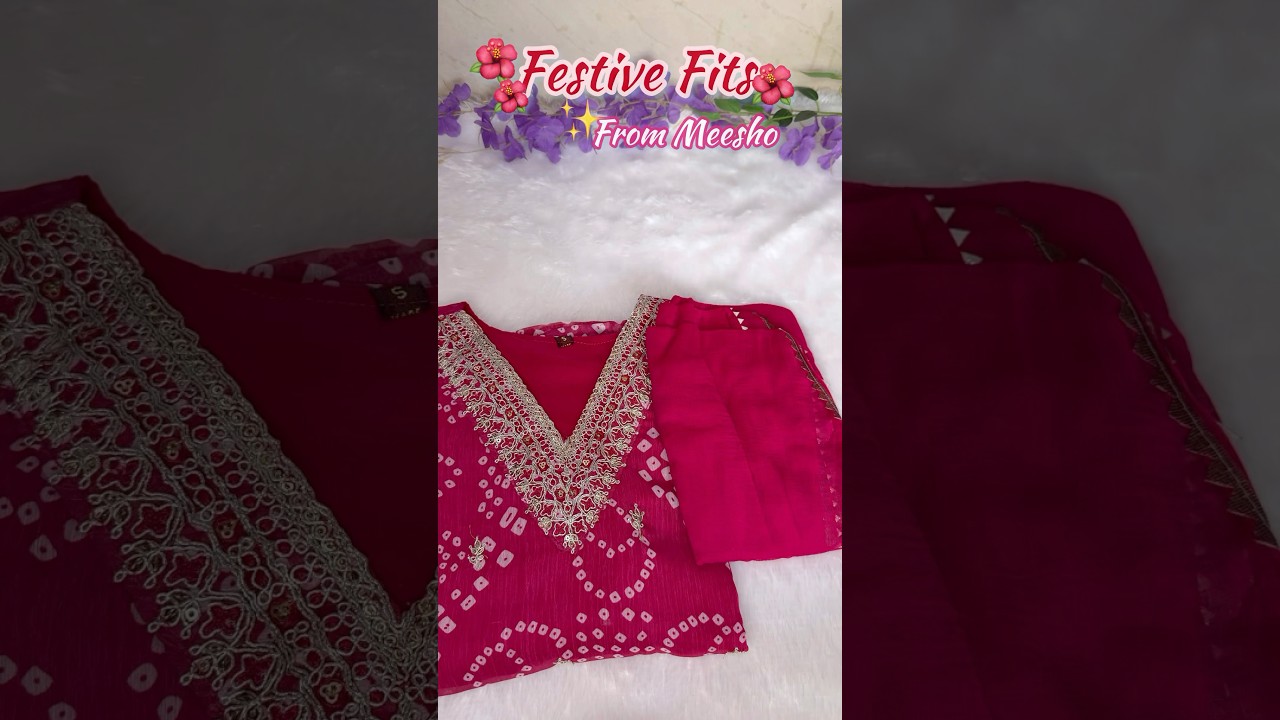 Meesho festive haul🌺✨