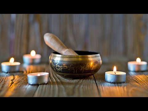 10 Hours Tibetan Singing Bowl (Lower) 🎵 Water Sounds, Meditation, Chakra, Yoga (Soul Mind)