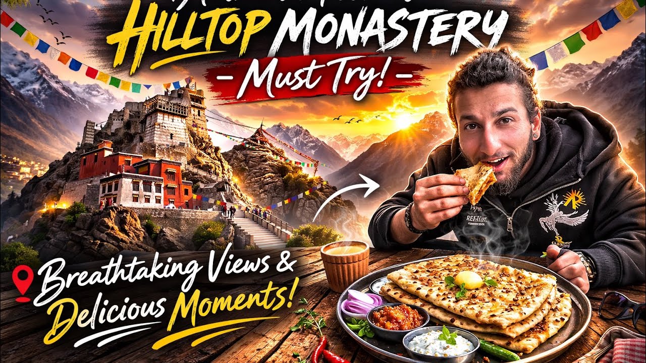 Best parantha  in Ladakh 😋😋😋 /guess the Location and  comment down…#ladakh #monastery #food #prayer 