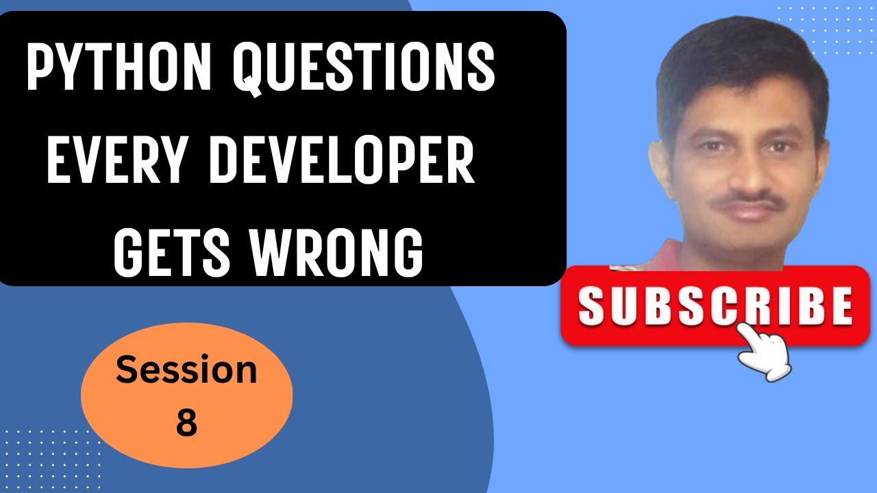 Top 10 Tricky Python Questions Every Developer Gets Wrong! - YouTube