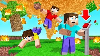 Survive The FIRE TORNADO in MINECRAFT! (dangerous)
