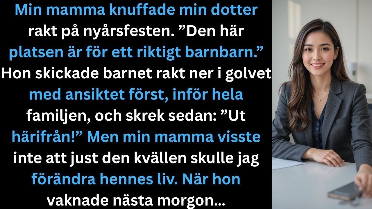 Min styvmor reste sig, gick fram till stolen där Dakota satt – samma stol min dotter använt varje år sedan hon kunde nå bordet – och tillkännagav för rummet att platsen var för hennes riktiga...