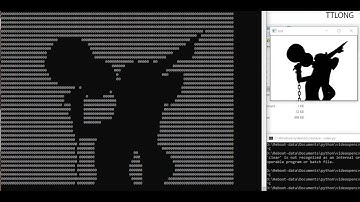 Bad Apple!! in OpenCV - Python - Cmd