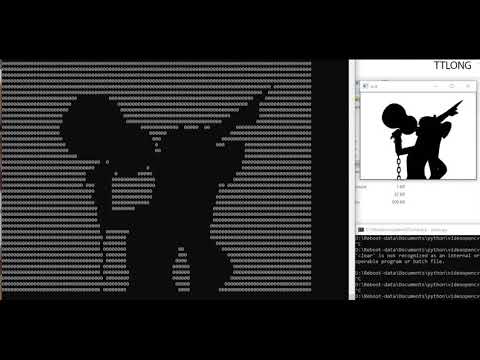 Bad Apple!! in OpenCV - Python - Cmd