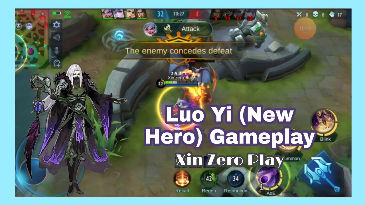 Luo Yi New Hero Gameplay | Yin-Yang Mage Luo Yi by Xin Zero | Mobile