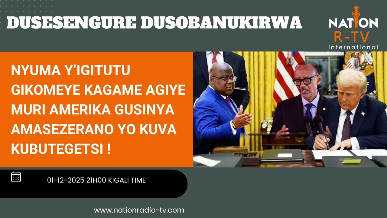NYUMA Y’IGITUTU GIKOMEYE KAGAME AGIYE MURI AMERIKA GUSINYA AMASEZERANO YO KUVA KUBUTEGETSI!