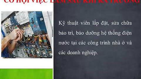 Công nghệ nội thất và điện nước công trình