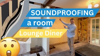 Soundproofing a room Lounge Diner