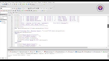 PROGRAM KASIR SEDERHANA BAHASA C