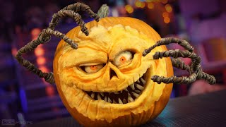 How to Sculpt a Pumpkin and Make Posable Vine Arms out of Wire and Foam