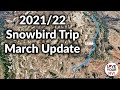 2021/22 Snowbird Trip - March Update - St. George, Utah to the Great Salt Lake