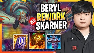 BERYL TRIES SOME NEW SKARNER REWORK! | KT Beryl Plays Skarner Support vs Pyke! Season 2024