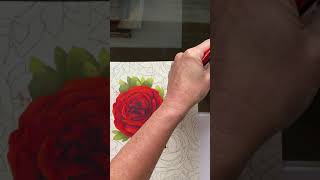 See APOLOGY in description - colouring red watercolour roses