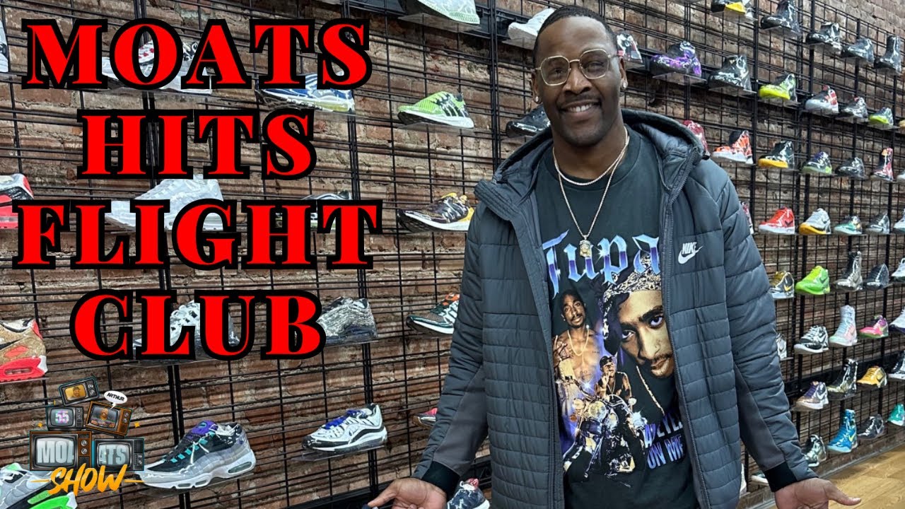 Arthur Moats Goes Sneaker Shopping At Flight Club In New York City