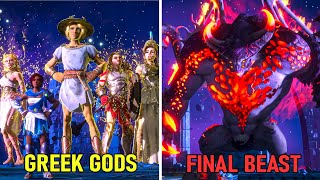 Final Boss: Typhon the Corruptor + Ending - Immortals Fenyx Rising [2k 60FPS]
