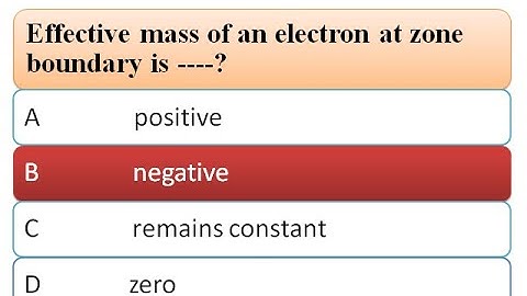 SOLID STATE PHYSICS MCQ