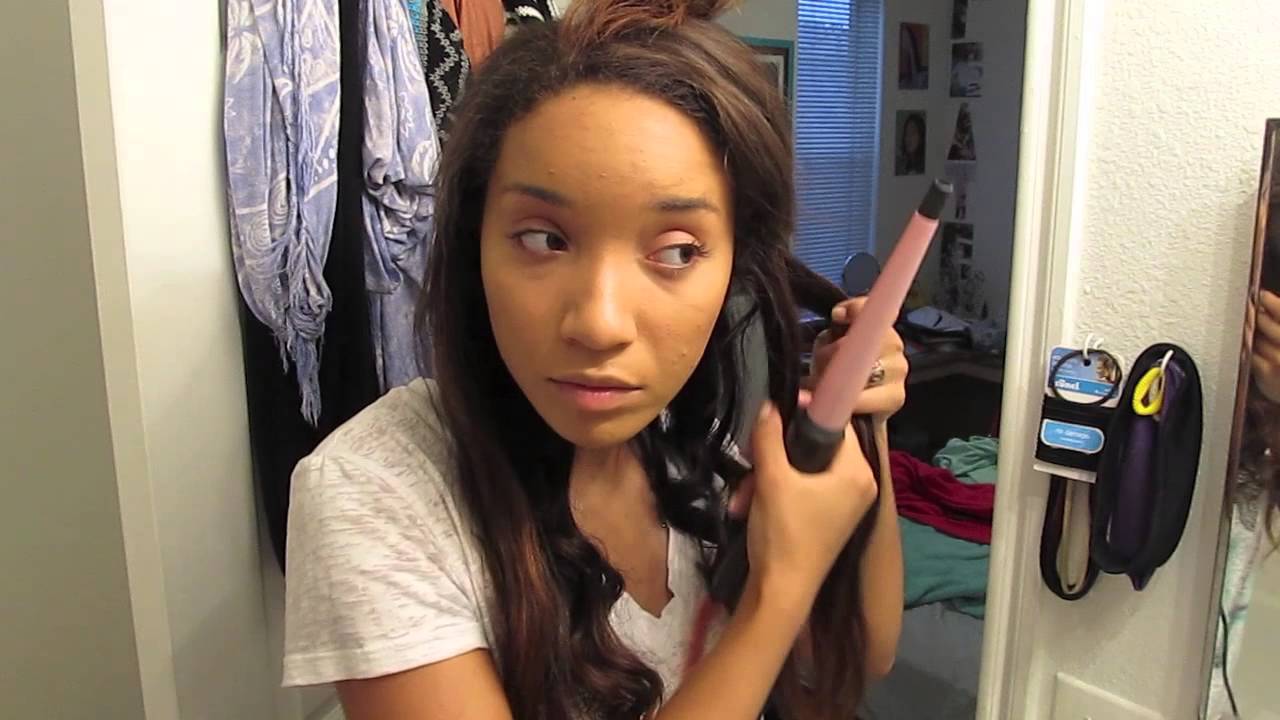 HAIR| Curling Wand Style on Brown Sugar Virgin Hair - YouTube TheRayBabyShow