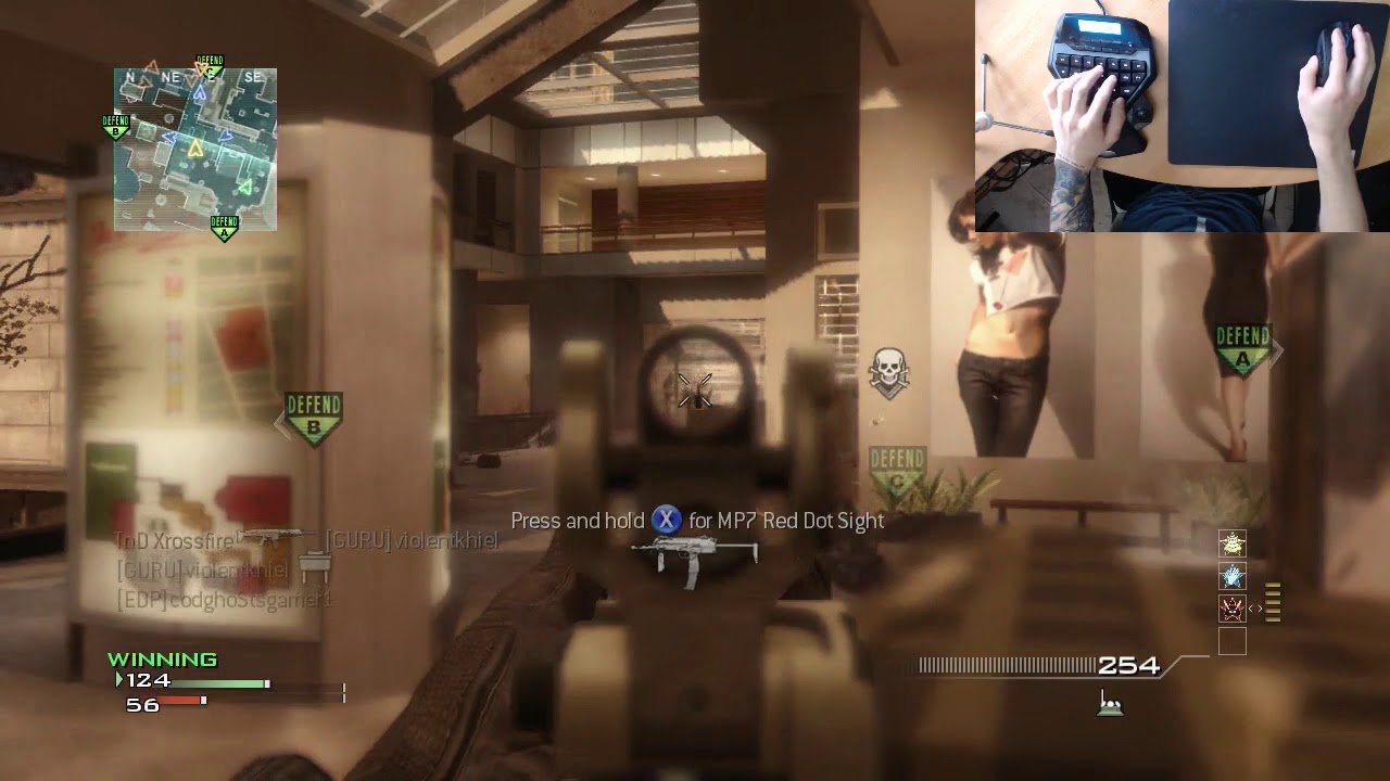 MW3 - Fast Double MOAB on Arkaden | XIM4 Hand Cam