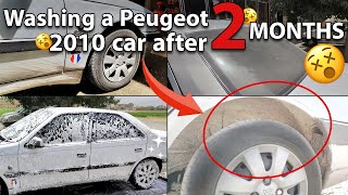 Cleaning The Police Car That Was in The Mud #asmr #carcleaning #carwash #satisfying