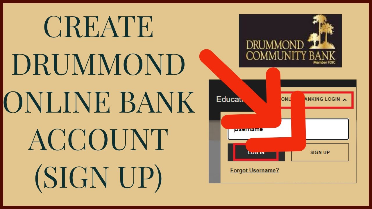 Drummond Bank Online Banking Sign Up Create Drummond Bank Online