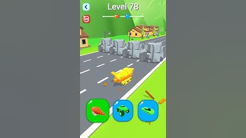 Shape Shifting 🏃‍♂️🚁🚗Max level Gameplay Walkthrough Part - 77 (iOS,Android) All levels