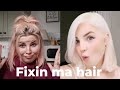 How I get platinum blonde hair DIY