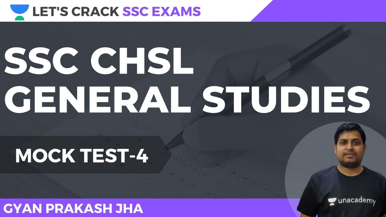 SSC CHSL Mock Test 4 General Studies SSC Exams 2020 2021 2022