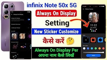 Infinix Note 50x Always On Display Setting | How To Customize Always On Display On infinix Note 50x