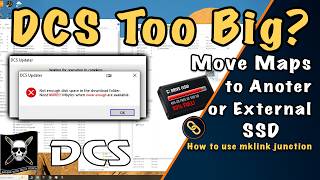 DCS How to Move Maps to an External or Secondary Drive (Save SSD Space!) Split the game files.