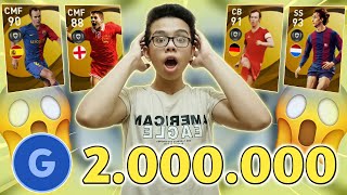 تفتيح بكجات الاساطير ب 2.000.000 GP  والحظ اسطوووري - بيس 21 موبايل / Pes 21 mobile