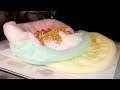 Cotton Candy Ice cream Burrito - Korean street food