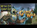 ⚔️ Gems of War: Guild Wars Week 14 Day 1, GW 132 | 10 Year Channel Anniversary! Sword's Edge GW ⚔️