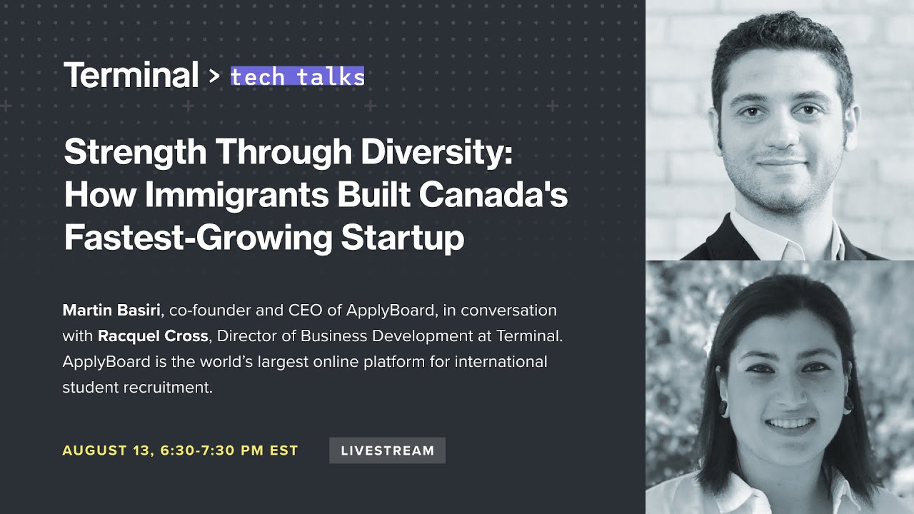 Terminal Tech Talks - Strength through diversity: how immigrants built  Canada’s fastest-growing ...