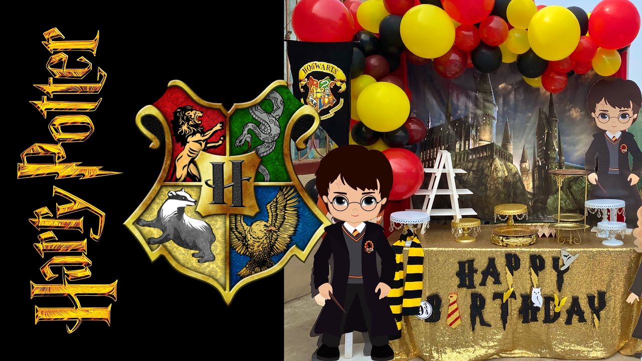 Globos De Cumpleaños Decoración Harry Potter Fiesta Temática