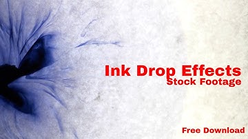 Ink Drop Effects || Stock Footage - Free Download