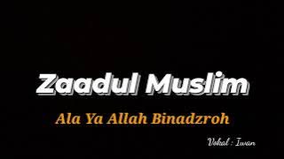 Zaadul Muslim - Ala Ya Allah Binadzroh (lirik dan terjemah) || Syair dan Sholawat
